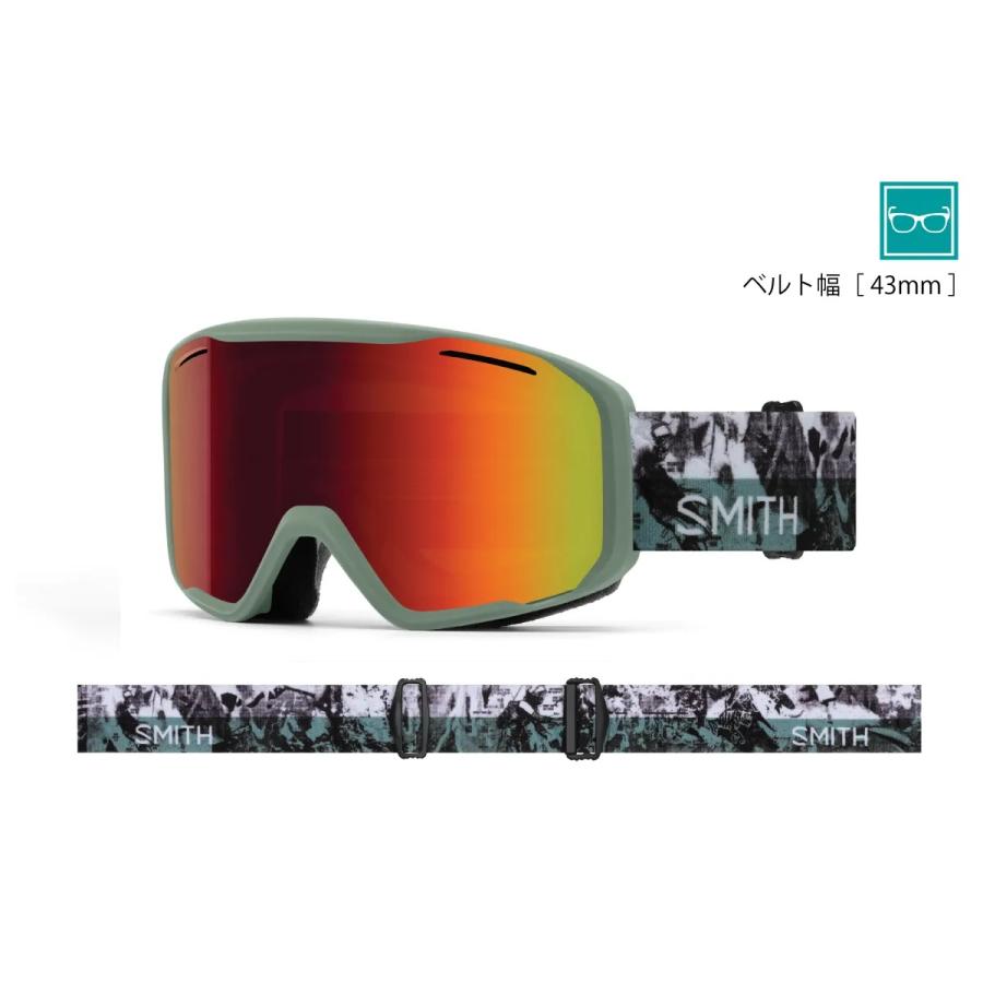SMITH ゴーグル ミラーレンズ ケース付き SPHERICAL SERIES ゴーグル：SMITH スミス BLAZER ブレイザー/ミラー