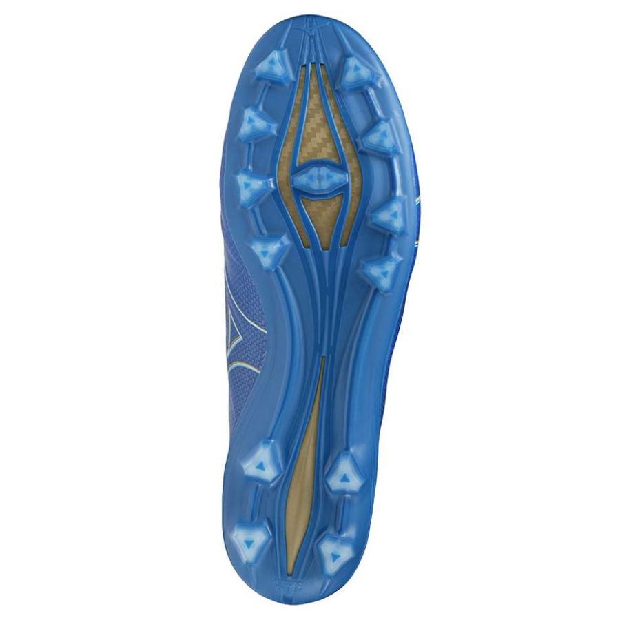 サッカー：MIZUNO ミズノ アルファ エリート ALPHA ELITE＜P1GA2462＞ブルー/限定/フットボール/クラブ/部活/試合/大会/スピード/素足感覚/スパイク/パリの画像