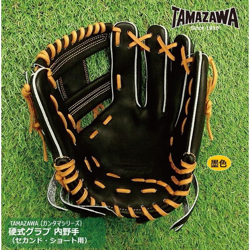 野球：玉澤 TAMAZAWA タマザワ硬式グラブ 内野手 二塁・遊撃手用【送料無料】【型付け無料】日本製/グローブ/メンズ/高校野球/カンタマ/セカンド/ショート｜nakajimasp｜05