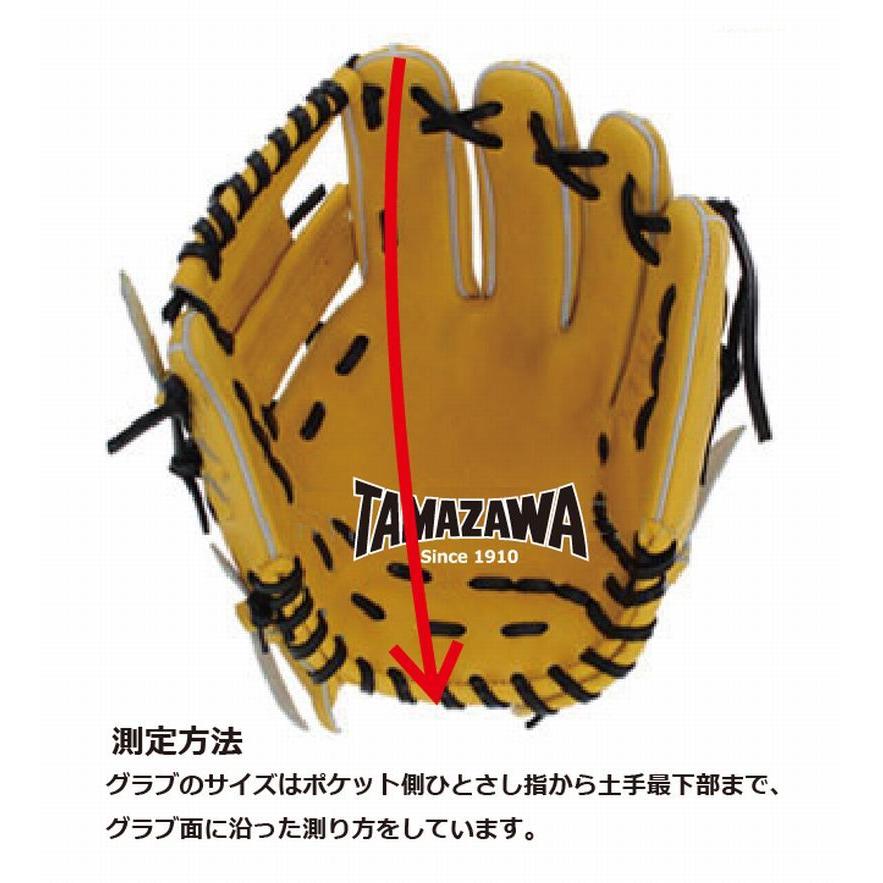 野球：玉澤 TAMAZAWA タマザワ硬式グラブ 内野手 二塁・遊撃手用【送料無料】【型付け無料】日本製/グローブ/メンズ/高校野球/カンタマ/セカンド/ショート｜nakajimasp｜06