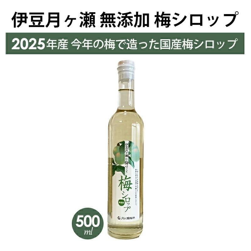 伊豆 月ヶ瀬 梅シロップ 500ml 2025年製造 月ヶ瀬梅林 梅の里 無添加