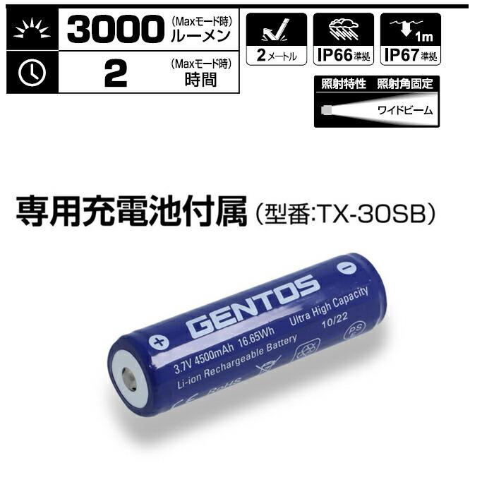 ポイント10倍】GENTOS ジェントス TX-3000R T-REXシリーズ フラッシュ