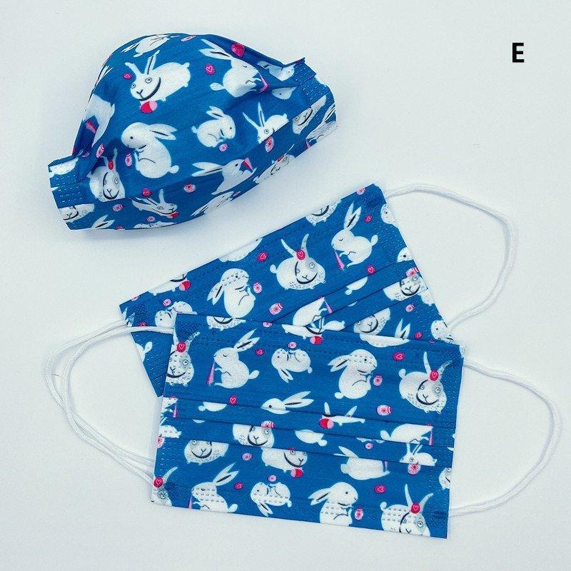 マスク 50枚 使い捨てマスク 不織布マスク おしゃれ 可愛い ウサギ柄 大人用 子供用 3層構造 ウィルス対策 プレゼント イベント 親子 不織布 マスク 即納 最大半額