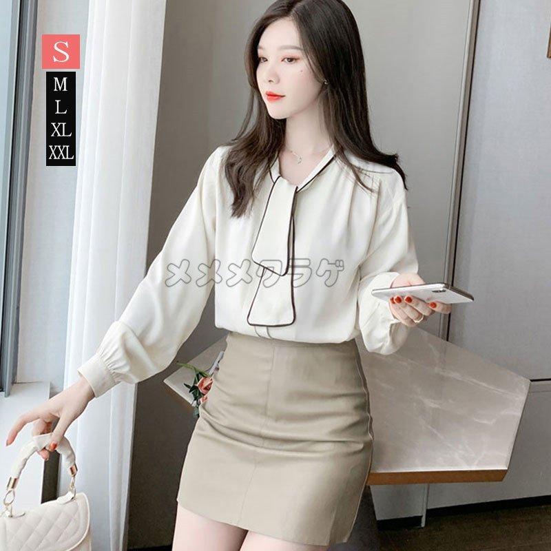 シフォンブラウス Vネック インナー 通勤 Ol風 春コーデ 大きいサイズ 長袖 制服 事務服 お呼ばれ 韓国風 着痩せ ブラウス きれいめ 代30代40代 Zys0610c ナカマ 通販 Yahoo ショッピング