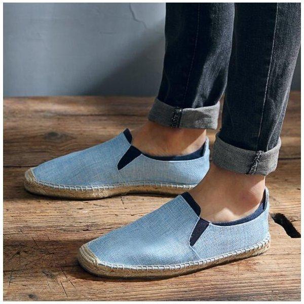 何でも揃う エスパドリーユスリッポンメンズサンダルカジュアルシューズ靴軽量アウトドア通気性おしゃれ スリッポン サイズ 43 26 5 Www Cognitiva La