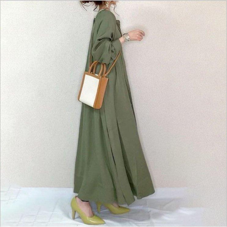 22 新作 40代 長袖 秋 夏 安い レディース ワンピース 50代 マキシ 体型カバー きれいめ おしゃれ 韓国風 着痩せ ゆったり 涼しい 30代きれいめ ワンピース カラー 写真色 Www Naprehab Com