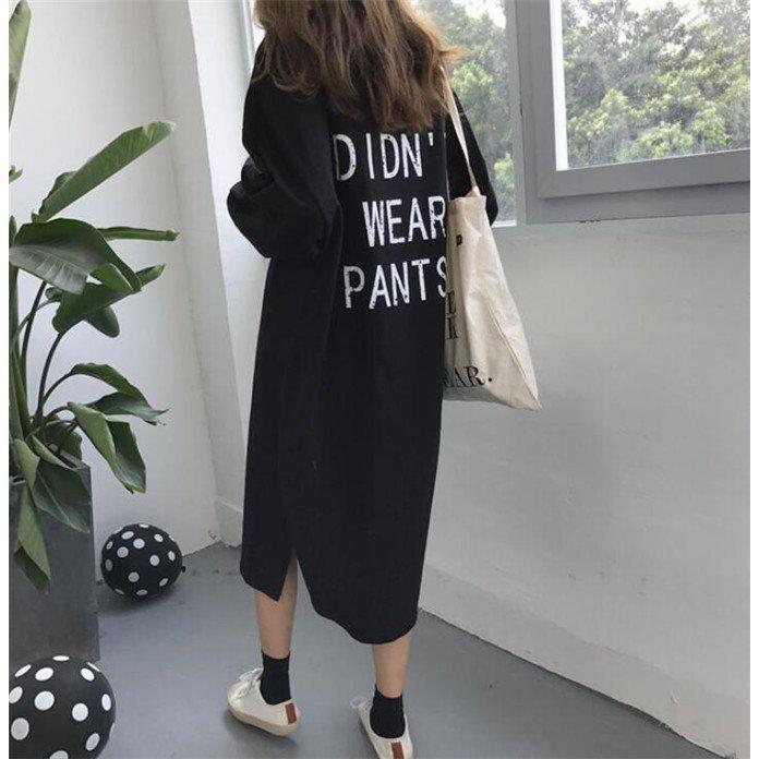 ワンピース レディース 長袖 パーカー ｔシャツ ロング丈 きれいめ チュニック ゆる 膝下 秋 冬 楽天最安値に挑戦