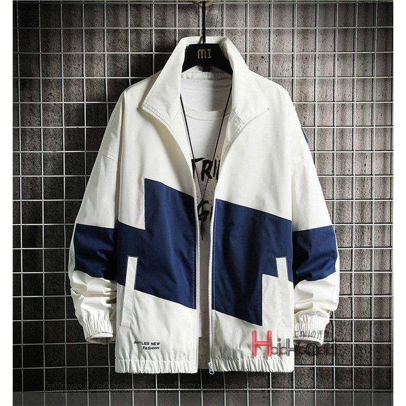 ブルゾンジャケット メンズ 秋 コーチジャケット 切り替え 大きいサイズ 黒 白 ジャケット メンズファッション Zys1013j ナカマ 通販 Yahoo ショッピング