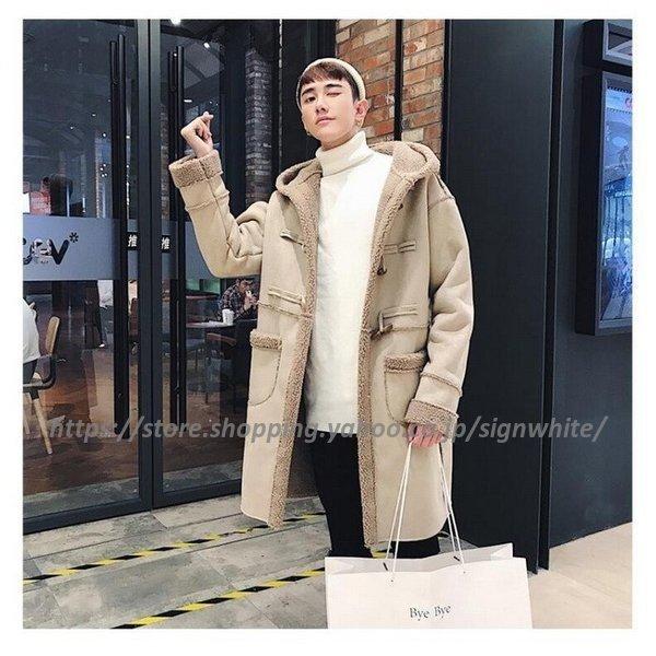おすすめ 裏ボア フードコート コート フェイクムートン ダッフルコート ボア メンズ ムートンコート フード付き 冬服新作 防寒 M 2xl フェイクファー 長袖 アウター ムートンコート Size Xl Www Caminhar Org