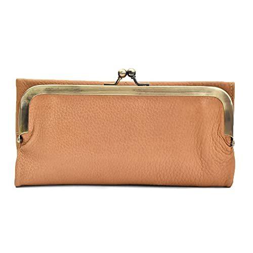 ハレルヤ 長財布 レディース がま口 ヌメ革 レザー レディースファッション 長財布 財布 小銭入れ A B07q2rhc9j 22 中丸ストアヤフー店 本革 Beige Pink 国内正規品