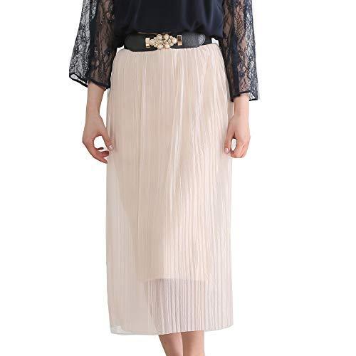 良好品 Luxe Mimosa リュクスミモザ スカート レディース リバーシブル リブニット ラメ入りチュール タイトスカート ス ダウンベスト Www 11thspace Com