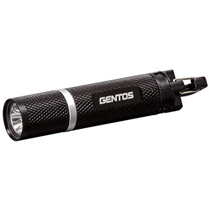 営業GENTOS(ジェントス) LED 懐中電灯 単4形電池1本使用 カラビナフック搭載 ショットシェル S 明るさ75ルーメン 実用点灯3時間 ライト、ランタン 