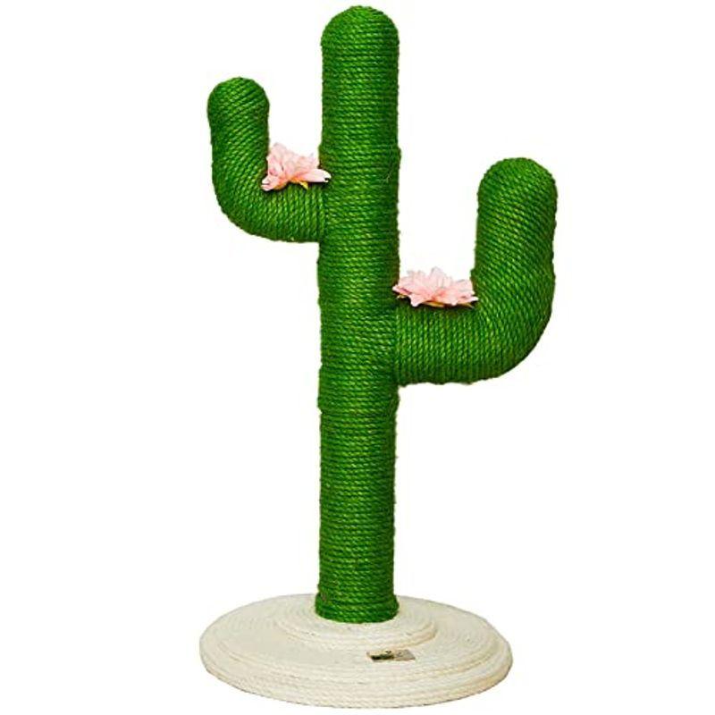 ペットアイ 爪とぎタワー サボテン Jr. 37×37×高さ80cm 991057 グリーン