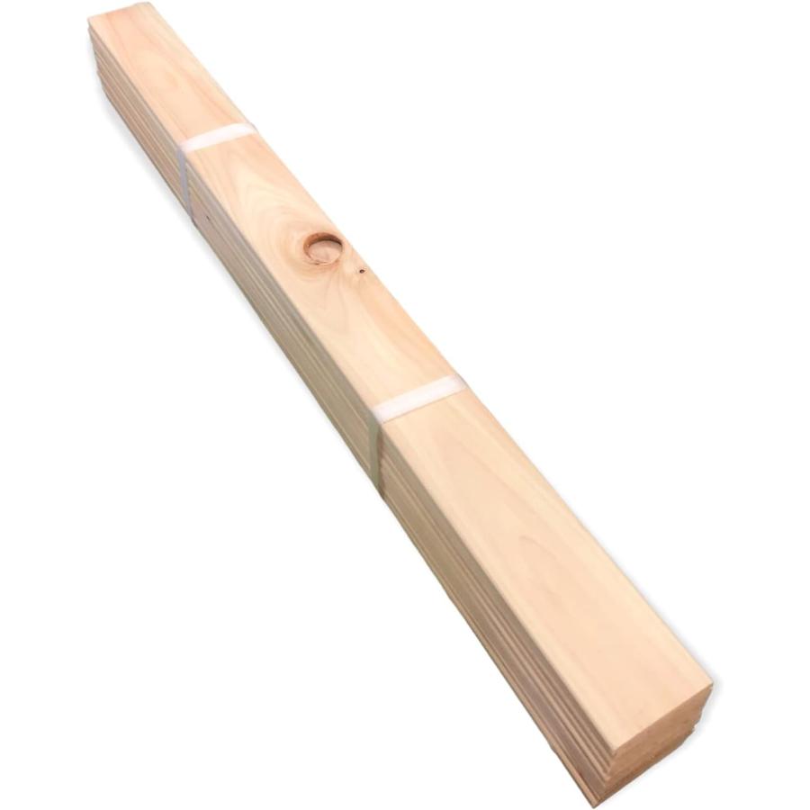 ひのきすのこ 10枚　 　 国産桧 すのこ 板 10枚組 B級品 約幅70mm 厚み10mm 長さ850mm
