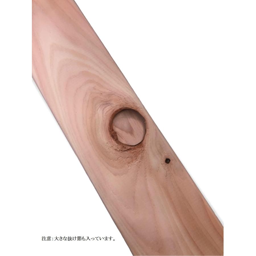 国産桧 すのこ 板 10枚組 B級品 約幅70mm 厚み10mm 長さ850mm 