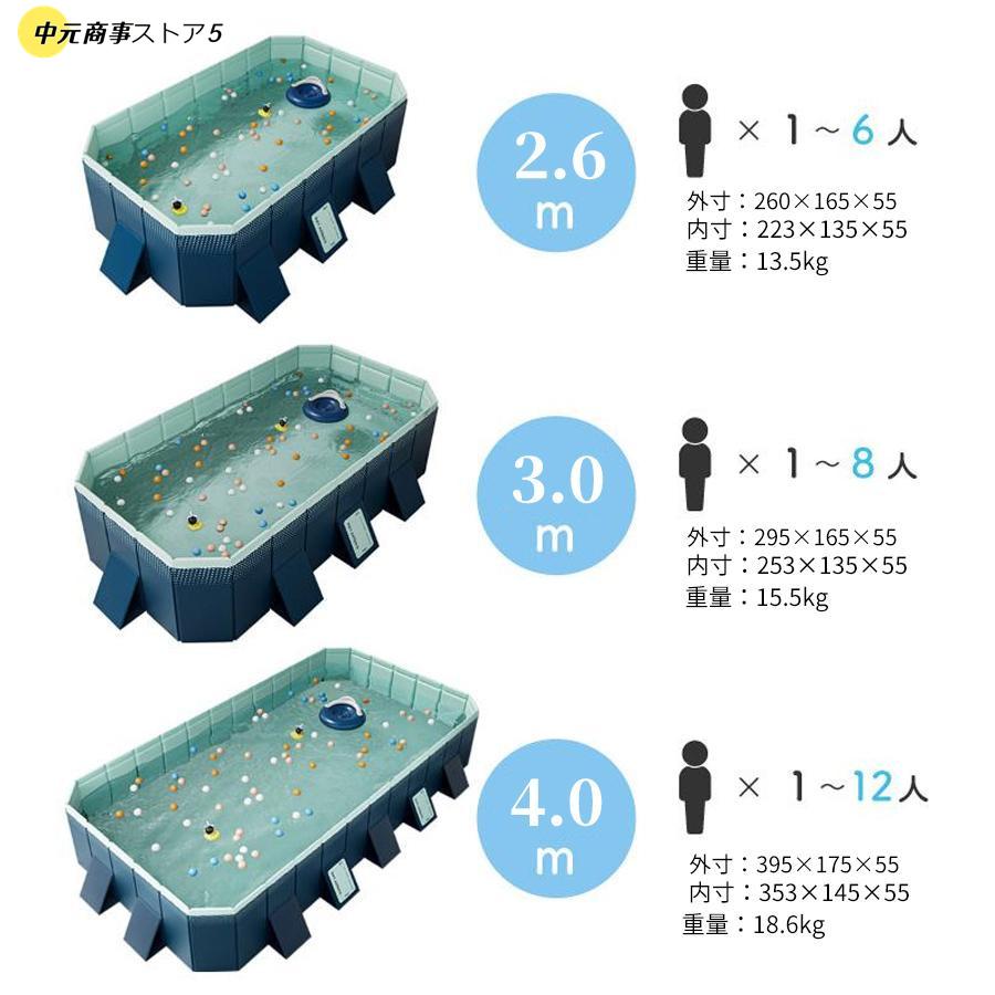 プール 家庭用 中大型 折り畳み 支え板付き ビニールプール 空気入れ不要 プール 3m 2m 水遊び 大型 室外プール キッズ プール 組み立て プール｜nakamotosyouzistore5｜20