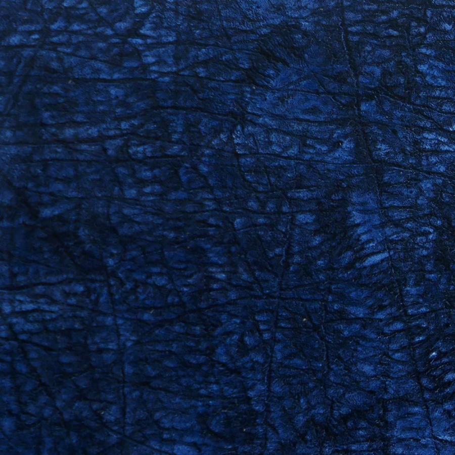 【タイムセール】 がま口長財布 ガマ口財布 かぶせ 本革 かば革 カバ革 ヒポポタマスレザー 無双仕様 藍染 【1350826728】(48400円)