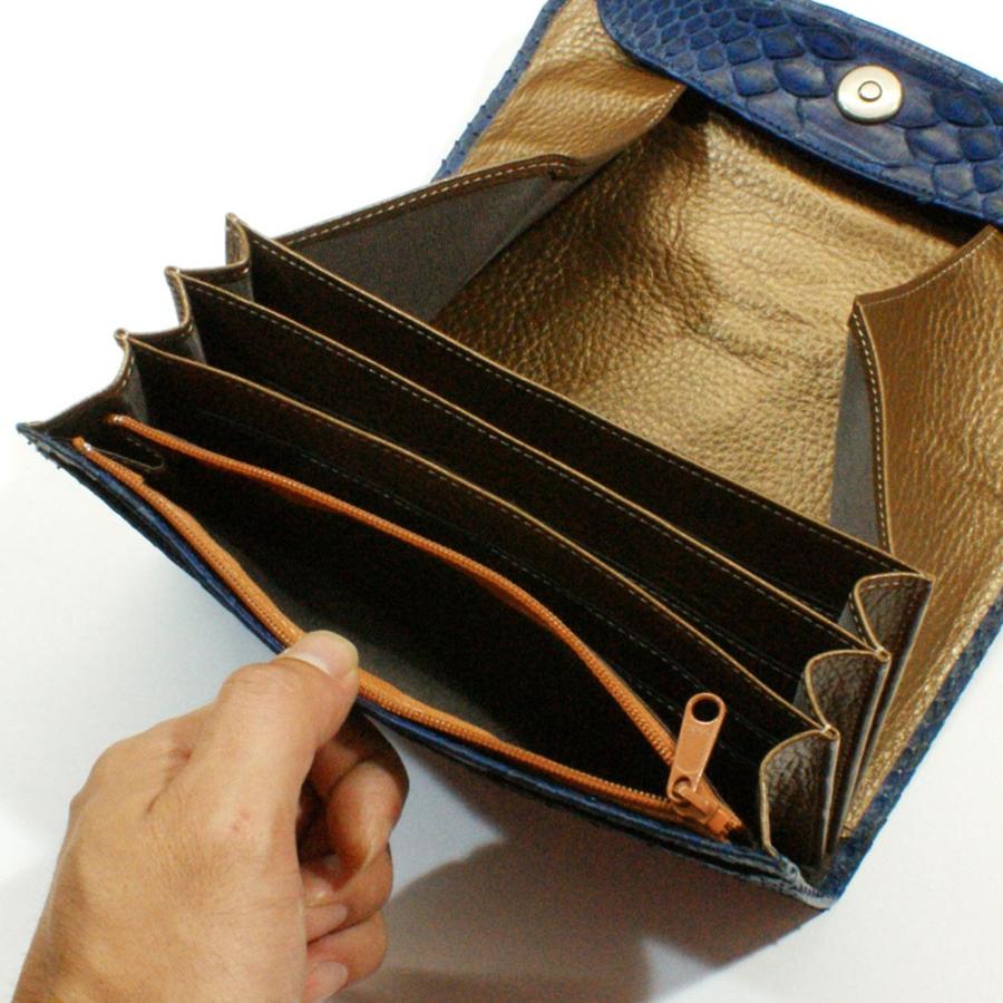 希少 大人気 長財布 ギャルソン ウォレット レディース 財布 サイフ さいふ 大容量 パイソン革 蛇革 ヘビ革 長札 本革 カード収納 オープンマチ付 藍染 即発送可能 Www Mysmileteethwhitening Com