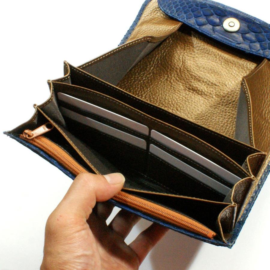 希少 大人気 長財布 ギャルソン ウォレット レディース 財布 サイフ さいふ 大容量 パイソン革 蛇革 ヘビ革 長札 本革 カード収納 オープンマチ付 藍染 即発送可能 Www Mysmileteethwhitening Com