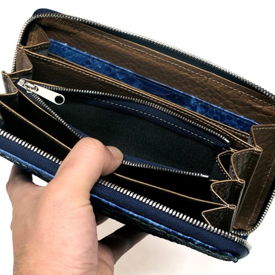 ラウンドファスナー長財布 ファスナー財布 本革 メンズ レディース