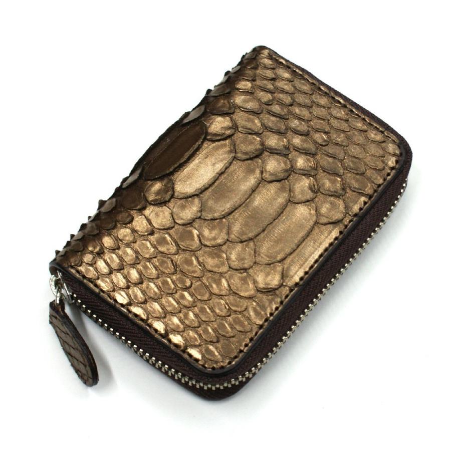 日本正本 キーケース キーホルダー パイソン 蛇革 ヘビ革 ラウンドファスナー キーケース 5連金具 日本製 ジッパー ギフト プレゼント ブロンズ チョコ 値引き交渉 Www Superavila Com
