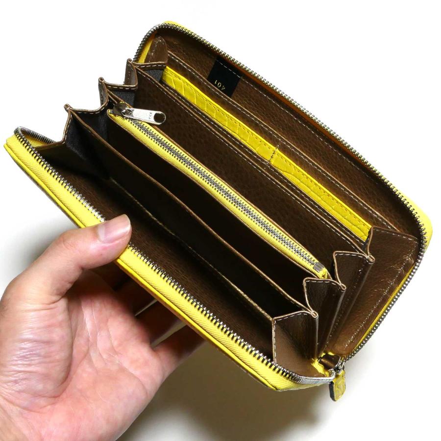 ラウンドファスナー長財布 ファスナー長財布 / 本革 クロコダイル革