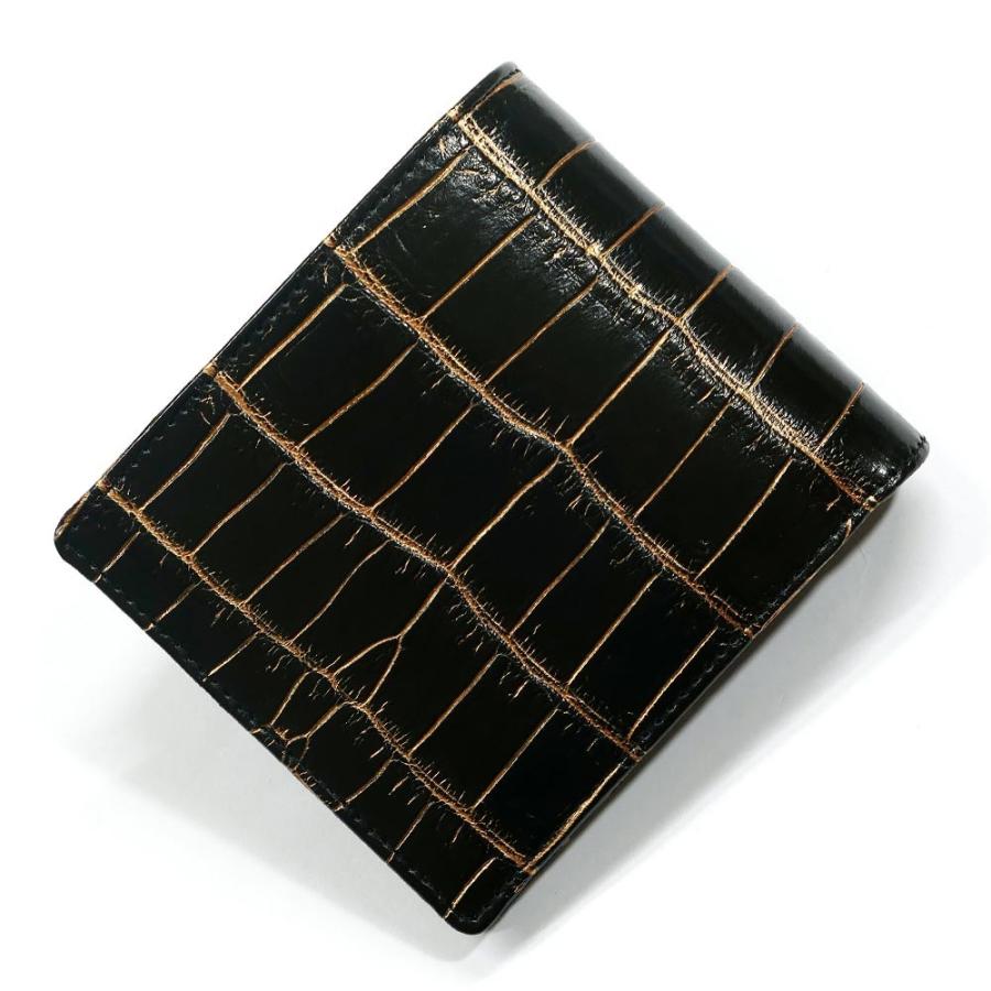 お試し価格 工房オリジナル 日本製 天然素材 ゴールド バリバー 鰐 鰐革 クロコダイル革 無双仕様 折り財布 小銭入れ無し 本革 二つ折り財布 レディース メンズ 財布 エキゾチックレザー 財布 Www Solidarite Numerique Fr