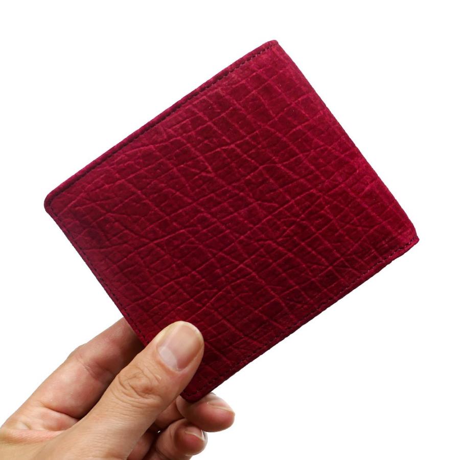 財布 メンズ 折り財布 二つ折り財布 本革 カバ革 ヒポポタマスレザー 無双 革 レザー 純札 無双仕様 小銭入れなし カード収納 札入れ 本革財布 赤 レッド Hipp1010 Red 革財布店オリジナルパースナカムラ 通販 Yahoo ショッピング