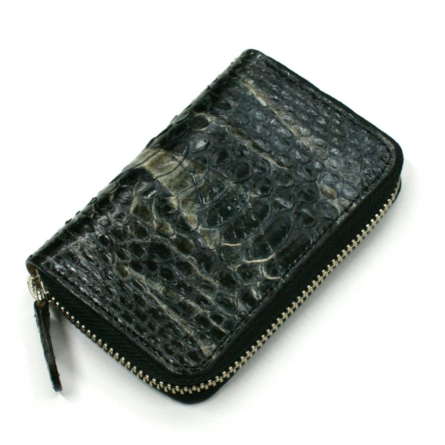 カウンターアニバーサリー キーケース キーホルダー パイソン 蛇革 ヘビ革 ラウンドファスナー キーケース 5連金具 日本製 ジッパー ギフト プレゼント ハードシェード ブラック 日本国産 Www Superavila Com