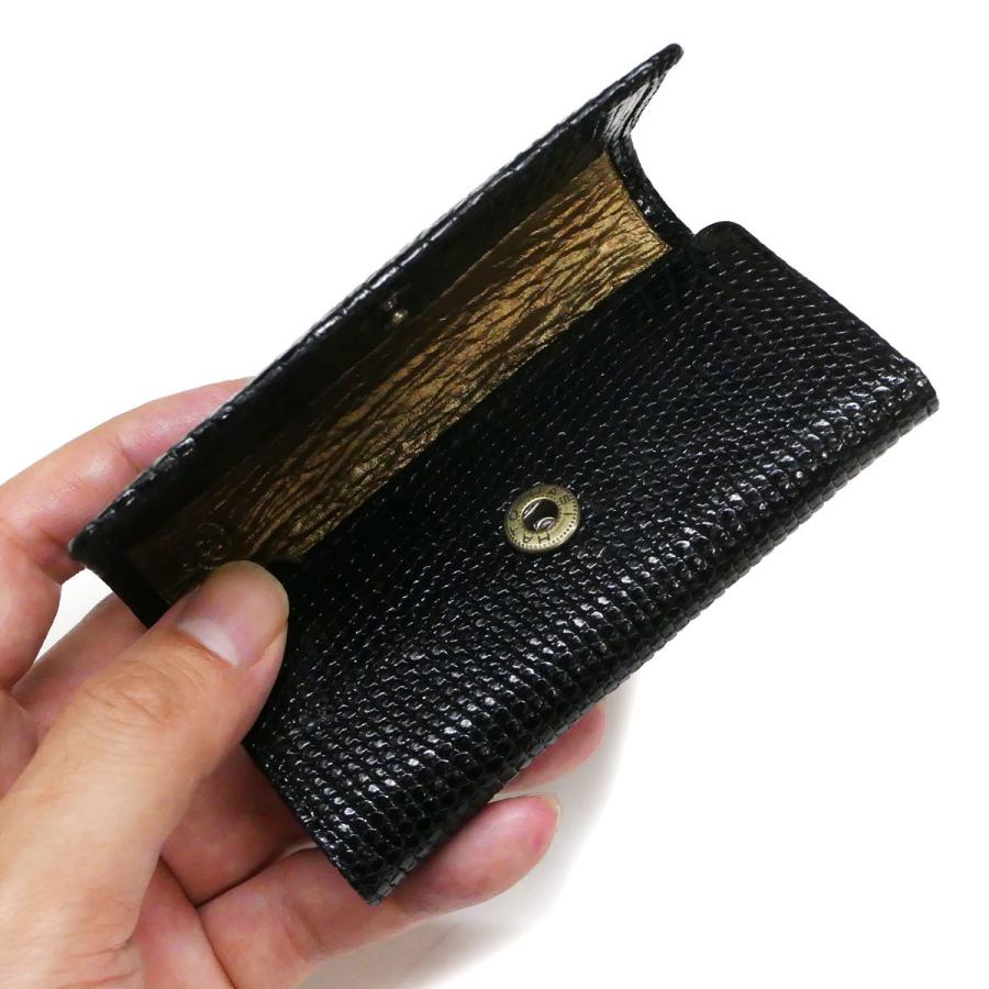 早割クーポン早割クーポンキーケース キーホルダー 5連金具 トカゲ革