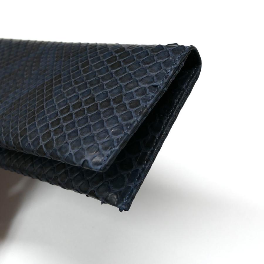 長財布 メンズ レディース モラレス パイソン 蛇 ヘビ マチ無し 小銭