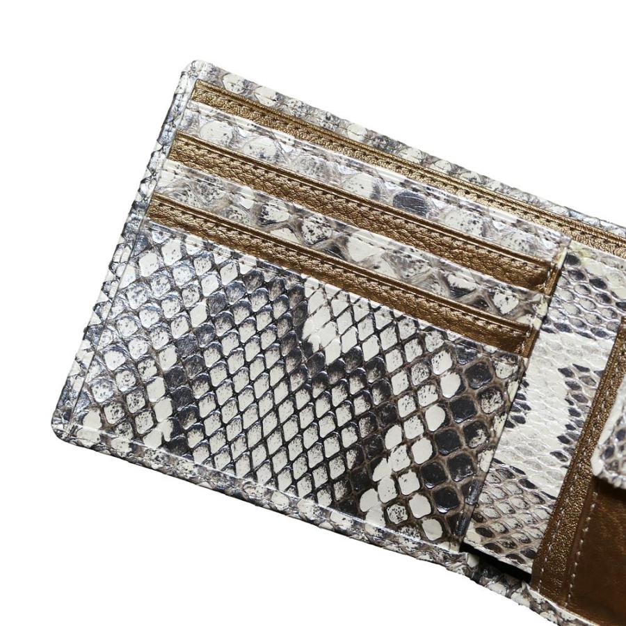 財布 二つ折り財布 折り財布 革財布 サイフ さいふ 札入れ パイソン革