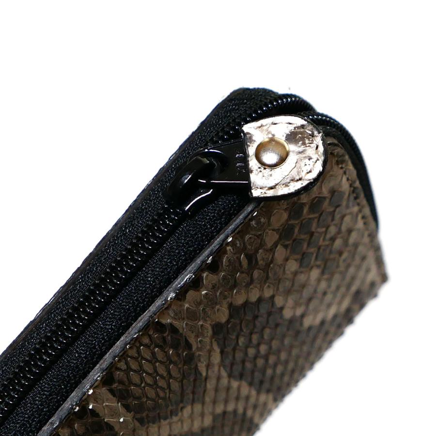 小銭入れ コインケース ラウンドファスナー モラレス パイソン ヘビ革