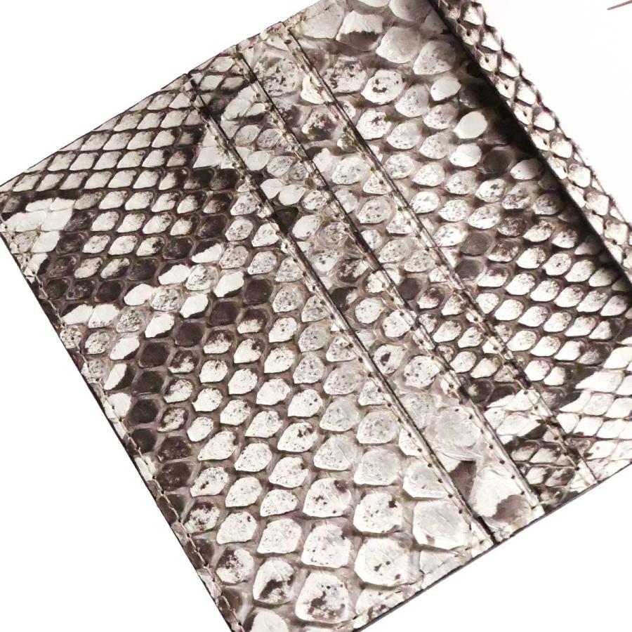 二つ折り パスケース 定期入れ / メンズ レディース / スリム 薄型/ 本革 パイソン革 ヘビ革 / モラレルパイソン マット 全４色  ナチュラル・チャコールグレー・チョコ・ブラック 二つ折り パスケース 定期入れ / メンズ レディース スリム 薄型/ 本革