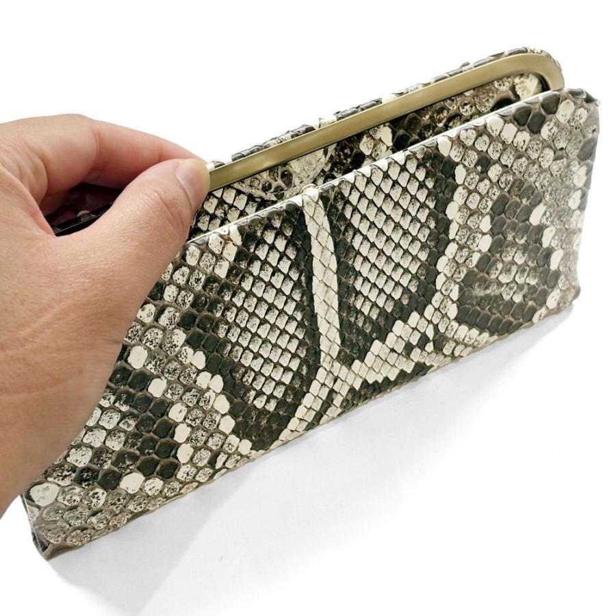 天溝がま口 長財布 がま口 天溝押口 くし型 天溝 口金 薄型 薄い