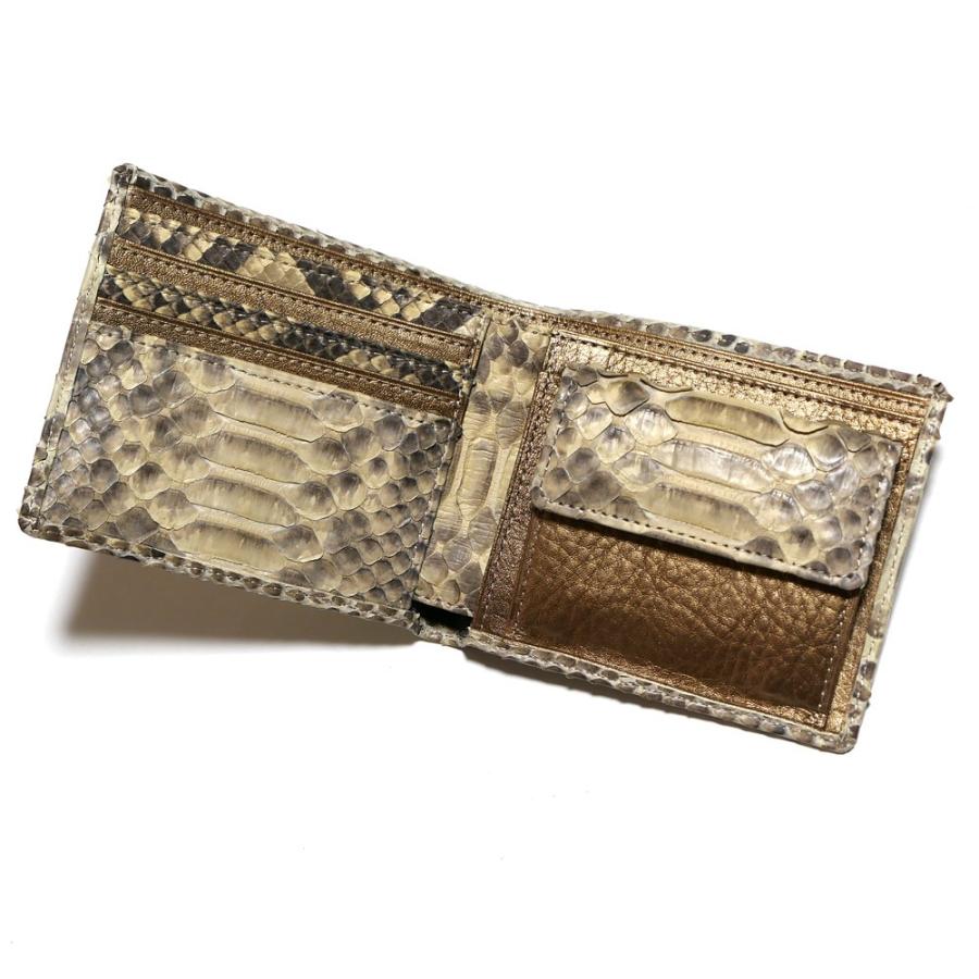財布 二つ折り財布 折り財布 革財布 サイフ さいふ 札入れ パイソン革