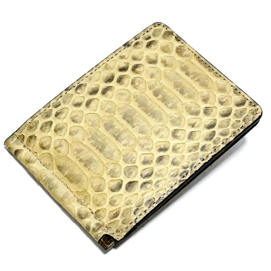 札ばさみ マネークリップ メンズ レディース 本革 パイソン マット