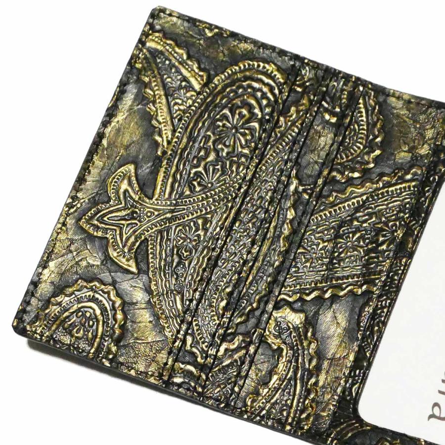 二つ折り パスケース 定期入れ / メンズ レディース スリム 薄型/ 本革