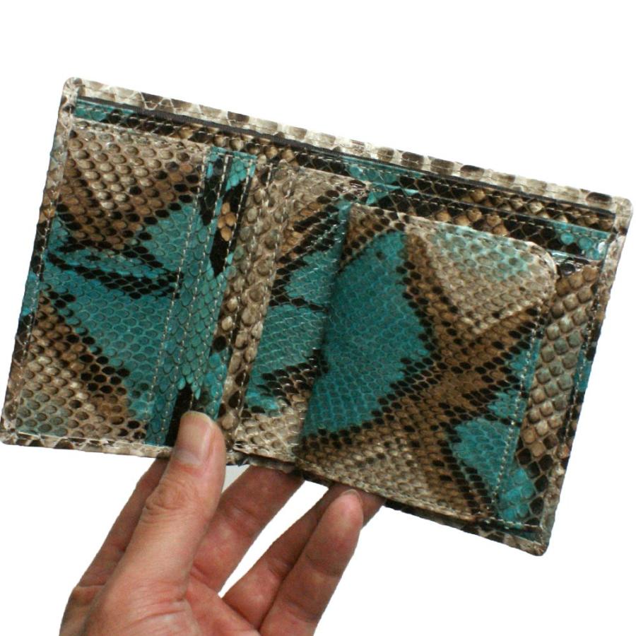 楽天市場】【ポイント5倍】イビサ公式 二つ折り 財布 パイソン ヘビ革