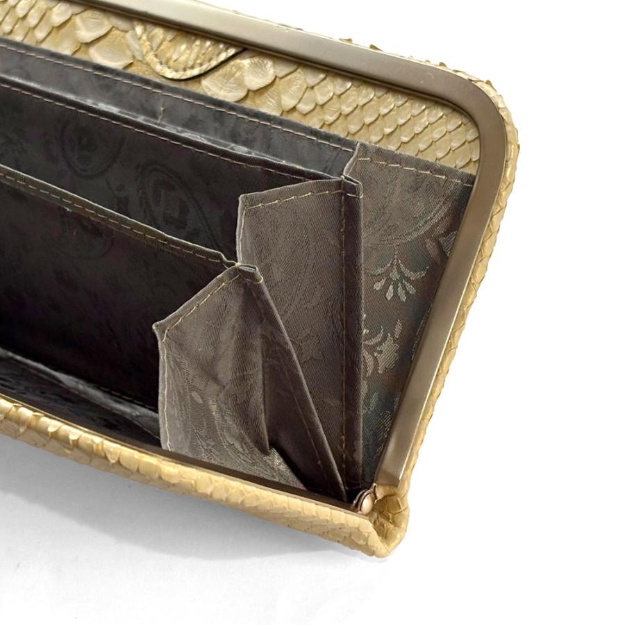 天溝がま口 長財布 がま口 天溝押口 くし型 天溝 口金 薄型 薄い