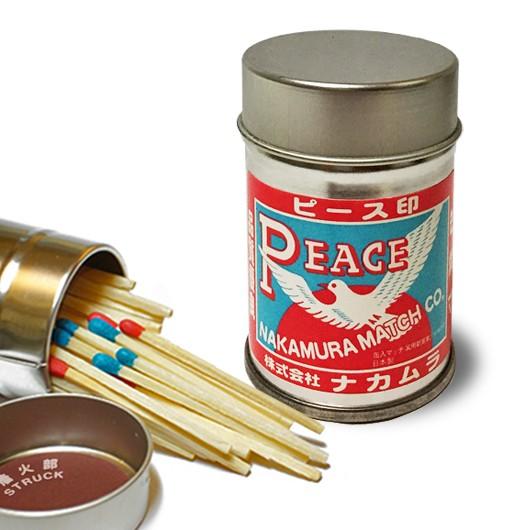 ピース印　アウトドア・スチール缶マッチ | 