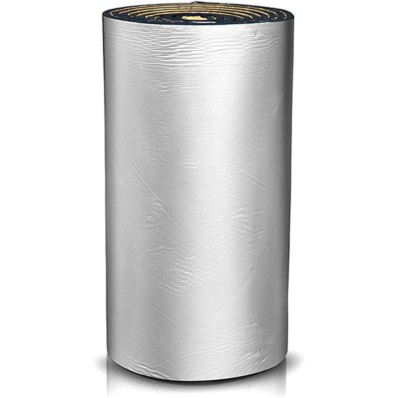 断熱マット　遮音防音材料　断熱　シート遮熱　保冷保温　業務用　熱反射　アルミ箔　厚?5mm　シルバー　フォーム　(幅0.85m×長さ10m,