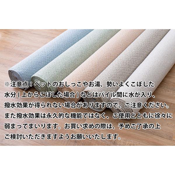 カーペット 江戸間 3畳 約176×261cm ラグ はっ水 防炎 防ダニ 抗菌