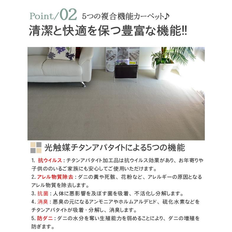 カーペット 犬 ネコ ペットok 江戸間10畳 352 440 カットパイル ラグ 防ダニ 抗菌 消臭 防炎 無地 Newフレヤ C カーペット ラグ専門店 なかね家具 通販 Yahoo ショッピング