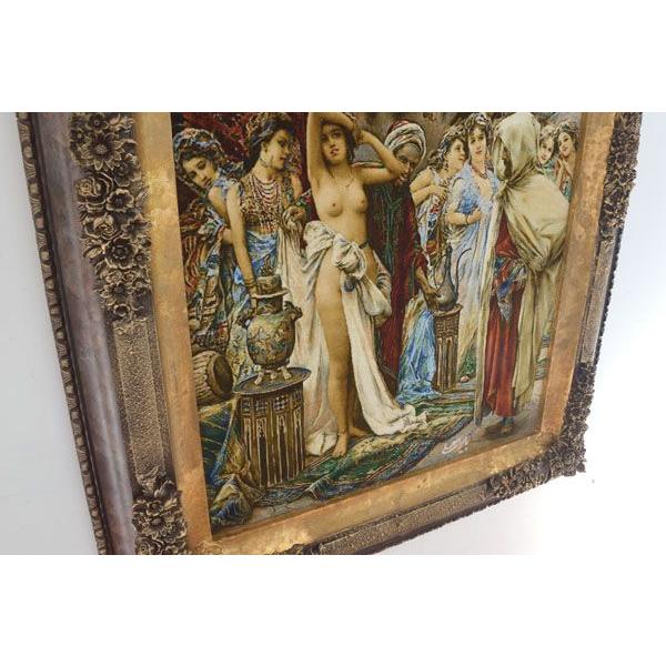 ペルシャ絨毯 絵画 タペストリー 壁掛け インテリア アンティーク 人物