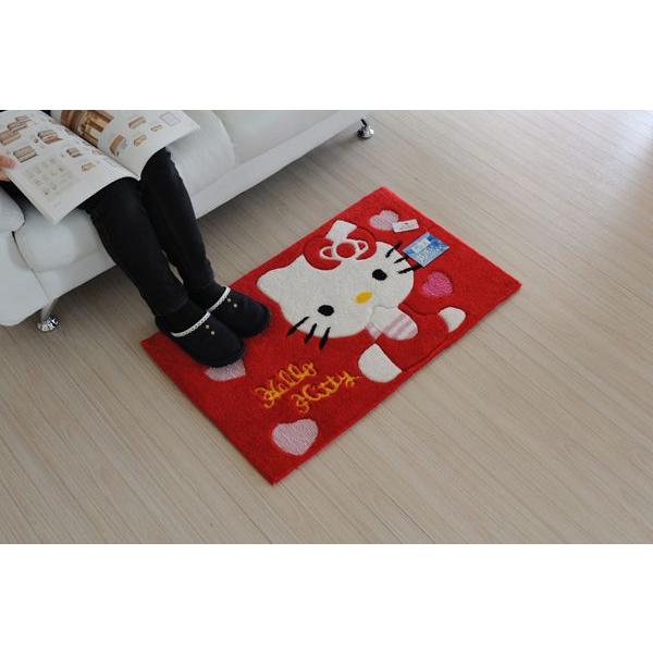 玄関マット キティちゃん 屋内 マット 洗えるマット 50x80cm EB400415