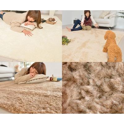 ムートン調 ラグ 厚い カーペット ふわふわ 子供部屋 140×200 防炎