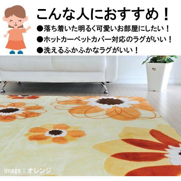 ラグ マット 洗える ホットカーペット 対応 0x250 アネモネ R カーペット ラグ専門店 なかね家具 通販 Yahoo ショッピング