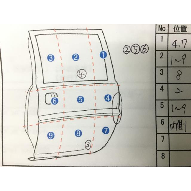 NV350キャラバン VW2E26 右リアドアASSY スライド パネルバン ロング低床DX K23 H210M-3XBMA 1F2 005931｜nakanekougyou1122｜10