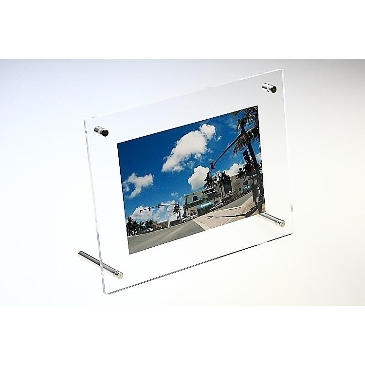 アクリル フレーム フォト スタンド 写真立て 壁掛け 透明 賞状 額縁